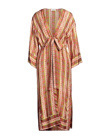 SANDRO Midi-Kleid Grün 100% Seide