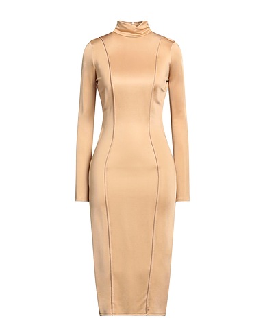 ELISABETTA FRANCHI Midi dress Sand 83% Viscose, 17% Elastane