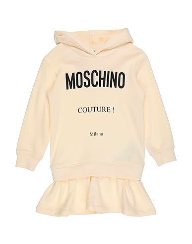 MOSCHINO KID Vestito Avorio 100% Cotone, Elastan