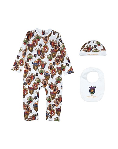 DOLCE&GABBANA Baby accessories set White 100% Cotton