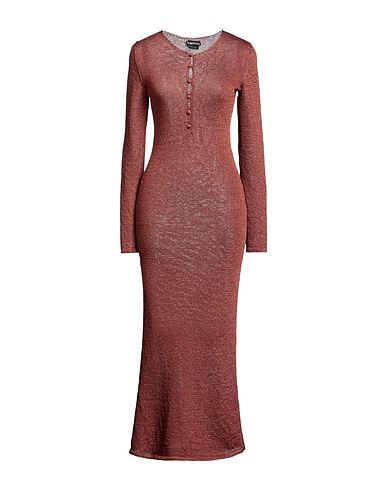 TOM FORD Long dress Brown 70% Viscose, 30% Polyamide
