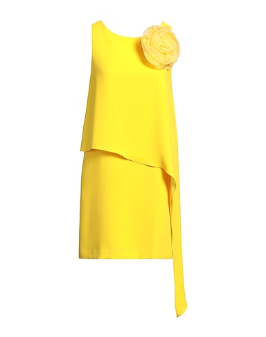 HANITA Short dress Yellow 100% Polyester