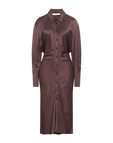 TELA Midi dress Chocolate brown 87% Viscose, 13% Wool