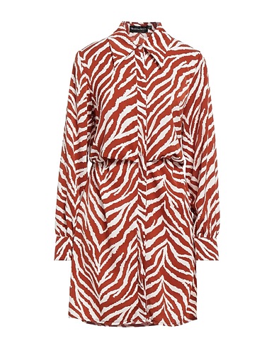 VANESSA SCOTT Shirt dress Rust 100% Polyester