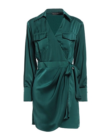 VANESSA SCOTT Short dress Emerald green 100% Polyester