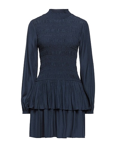 MAJE Short dress Navy blue 59% Polyester, 41% Viscose
