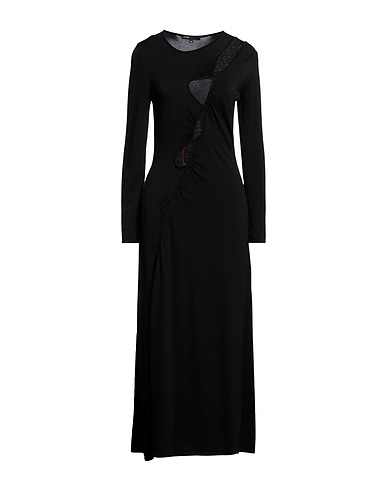 MAJE Vestito midi Nero 64% Viscosa, 34% Poliammide, 2% Elastan