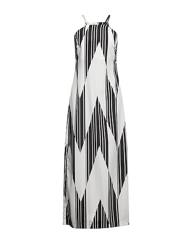 TRUSSARDI JEANS Long dress Black 100% Polyester