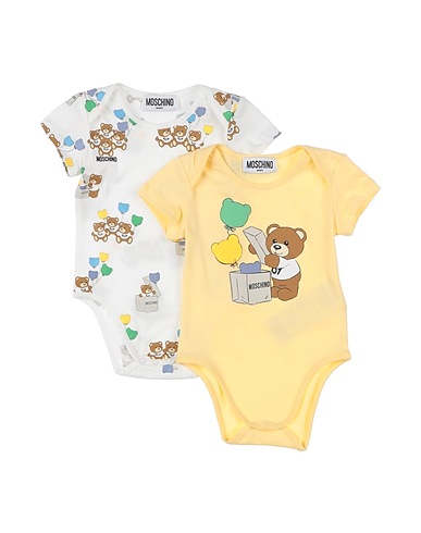 MOSCHINO BABY Body bébé GIALLO PASTELLO 100% Coton