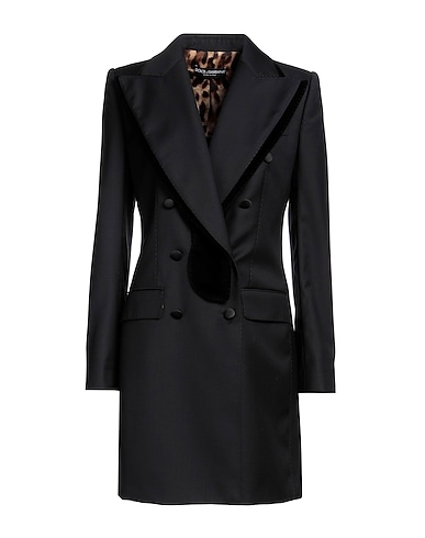 DOLCE&GABBANA Vestito corto NERO 78% Lana Vergine, 22% Cotone