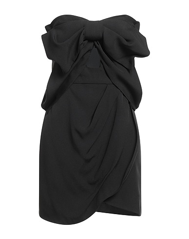 RAQUEL DINIZ Short dress Black 78% Acetate, 22% Viscose