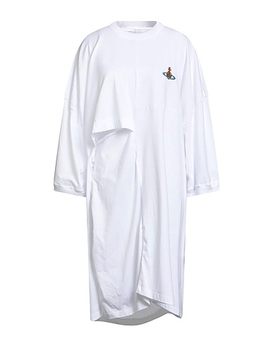 VIVIENNE WESTWOOD Vestito corto Bianco 100% Cotone