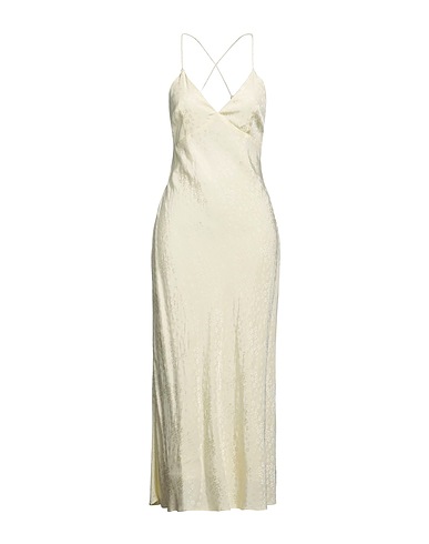 TRUE DECADENCE Vestito midi Giallo pastello 100% Poliestere