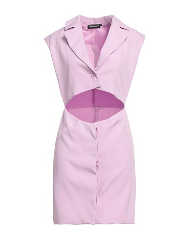 VANESSA SCOTT Shirt dress Lilac 90% Polyester, 10% Elastane