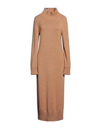 ELEVENTY Midi dress Camel 100% Cashmere