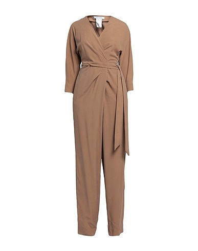 MAX MARA Jumpsuits and Dungarees Khaki 100% Silk