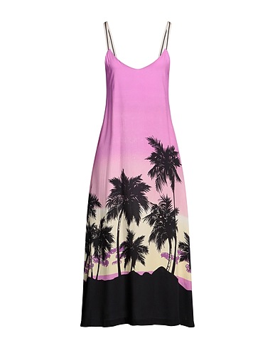 PALM ANGELS Midi dress Pink 100% Viscose, Polyester, Elastane