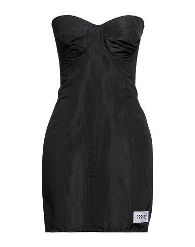 DOLCE&GABBANA Short dress Black 50% Silk, 43% Polyester, 7% Elastane