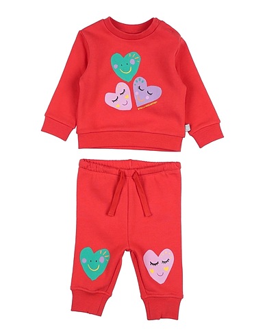 STELLA McCARTNEY KIDS Completo Baby  Rosso pomodoro 100% Cotone, Elastan