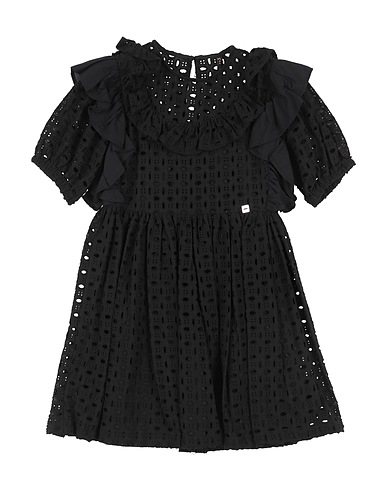 MANILA GRACE Vestito Nero 100% Cotone