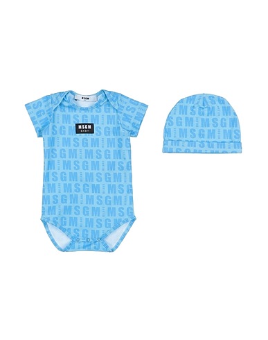 MSGM Baby accessories set Azure 96% Cotton, 4% Elastane