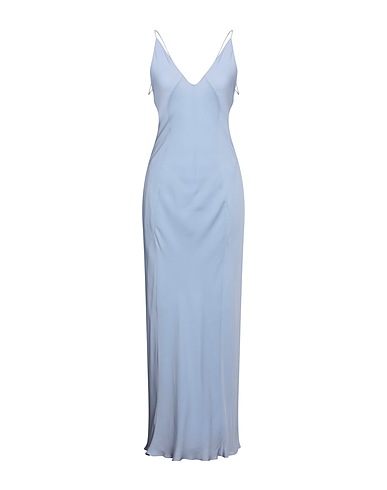 KHAITE Long dress Sky blue 100% Silk