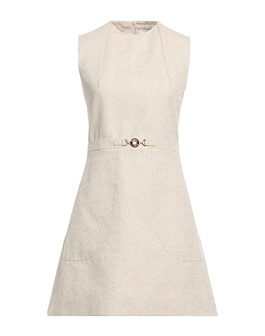 PATOU Short dress Light grey 100% Cotton