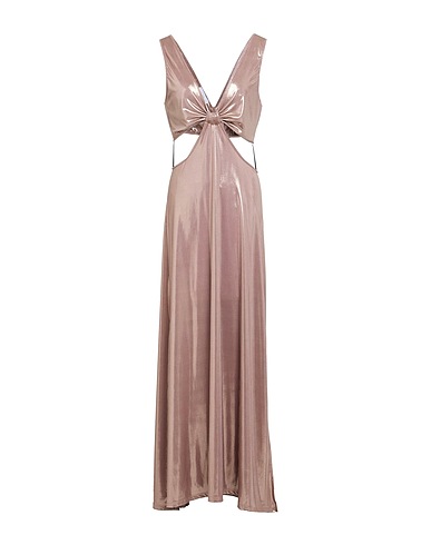 SOALLURE Long dress Taupe 92% Polyester, 8% Elastane