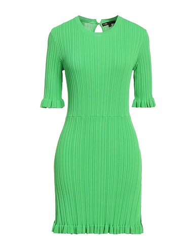 MAJE Sheath dress Green 74% Viscose, 26% Polyamide