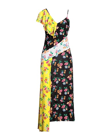 MSGM Vestito estivo Nero 100% Viscosa