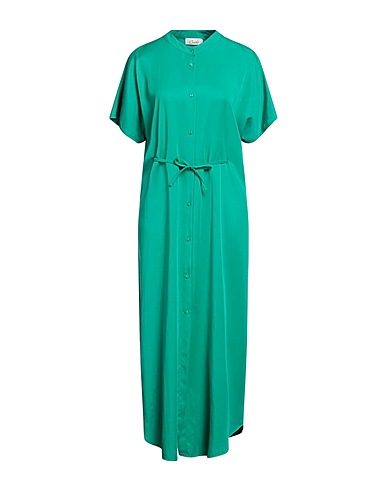 CROCHÈ Long dress Green 100% Rayon