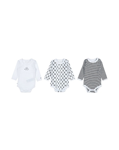 TOMMY HILFIGER Baby bodysuit White 93% Cotton, 7% Elastane