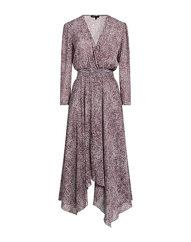 MAJE Midi-Kleid Bordeaux 100% Polyester