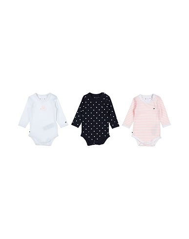 TOMMY HILFIGER Baby bodysuit White 93% Cotton, 7% Elastane