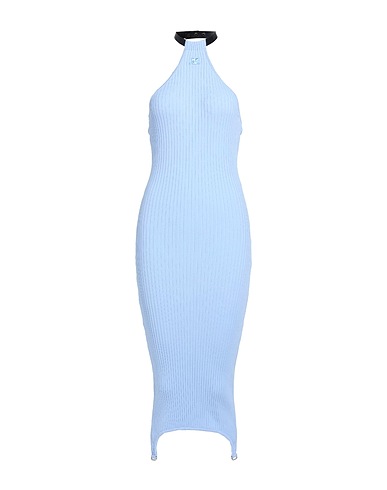 COURRÈGES Midi dress Lilac 70% Viscose, 30% Polyester, Cotton, Polyurethane