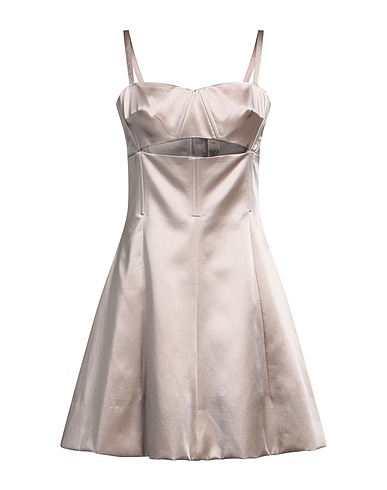 PATOU Short dress Taupe 53% Cotton, 47% Acetate