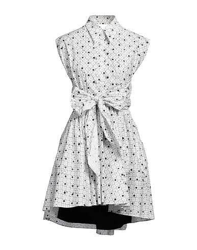 PHILOSOPHY di LORENZO SERAFINI Shirt dress White 100% Cotton