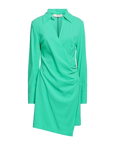 JUCCA Vestito corto Verde 95% Viscosa, 5% Elastan