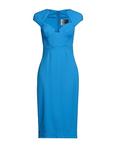 ROLAND MOURET Elegant dress Azure 52% Wool, 46% Polyester, 2% Elastane