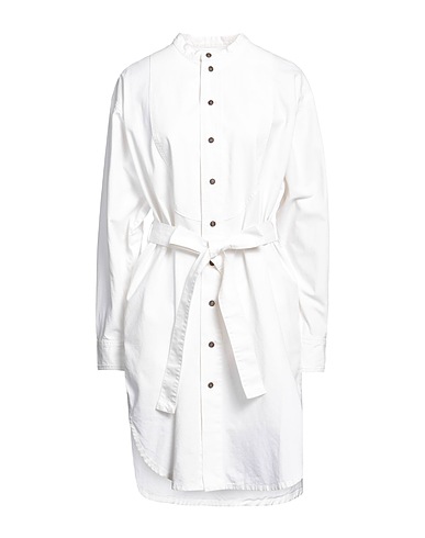 VICTORIA BECKHAM Shirt dress Off white 100% Cotton, Polyester
