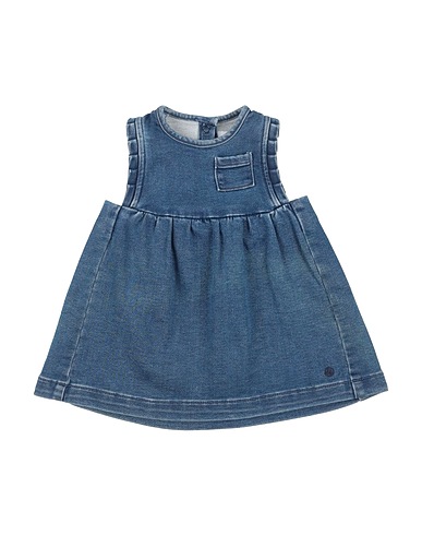 PETIT BATEAU Vestito Baby  Blu 88% Cotone, 11% Poliestere, 1% Elastan