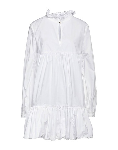 BIRD & KNOLL Short dress White 100% Cotton