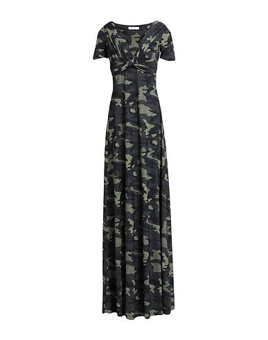 CHIARA BONI LA PETITE ROBE Long dress Military green 72% Polyamide, 28% Elastane