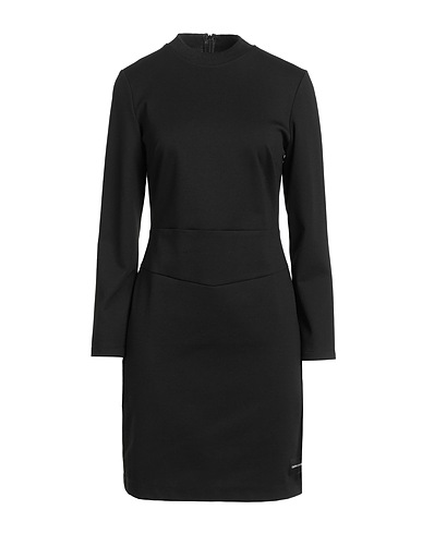 CALVIN KLEIN JEANS Sheath dress Black 77% Polyester, 19% Viscose, 4% Elastane