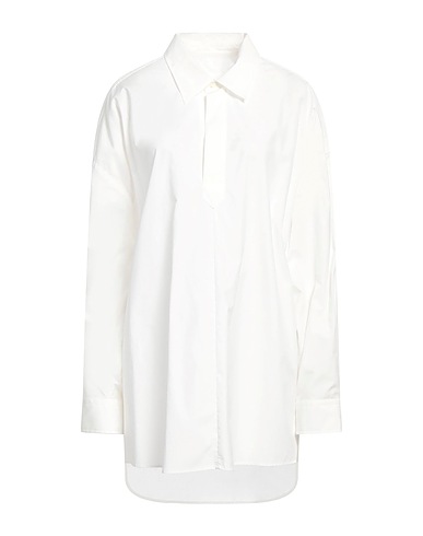 AMI ALEXANDRE MATTIUSSI Vestito chemisier Bianco 100% Cotone