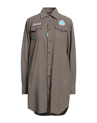 DSQUARED2 Shirt dress Military green 100% Cotton