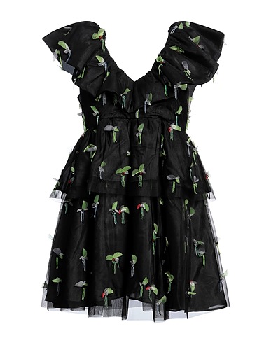 GANNI Short dress Black 100% Polyester