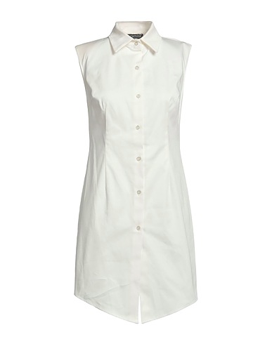 CAMILLA  Milano Shirt dress Off white 97% Polyester, 3% Elastane