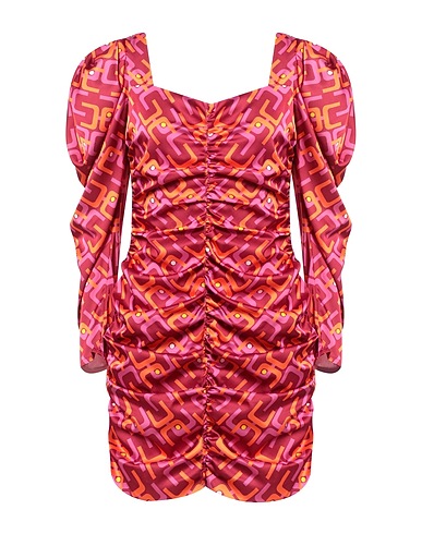 THINK Short dress 100% Other Fibres