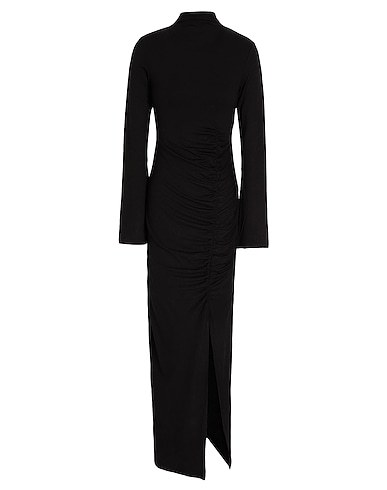 8 by YOOX Long dress TUBE STRETCH JERSEY LONG DRESS
 Black 95% Viscose, 5% Elastane